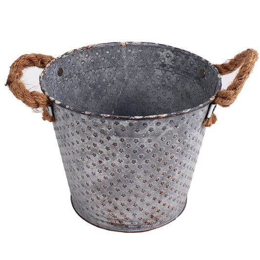 flower pot with rope handles -- 14 per box