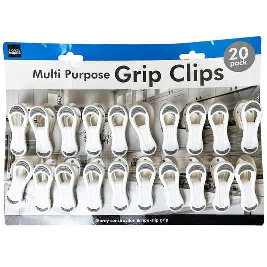 20 pack multi-purpose grip clips - organize your home & office -- 7 per box