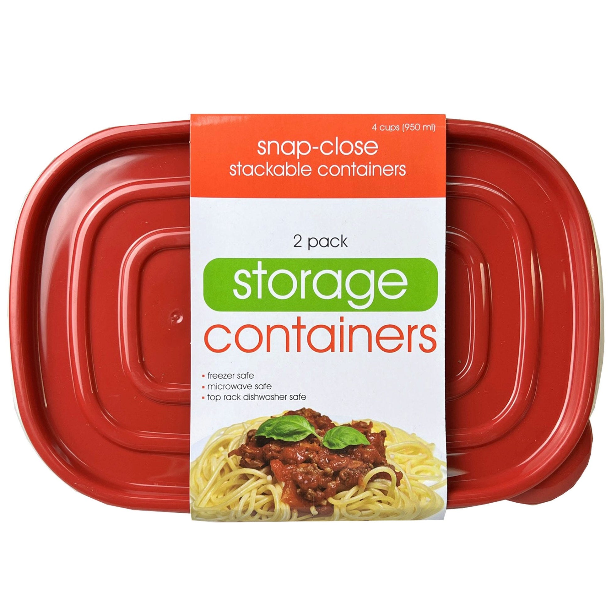 plastic rectangular food containers - 2 pack -- 11 per box