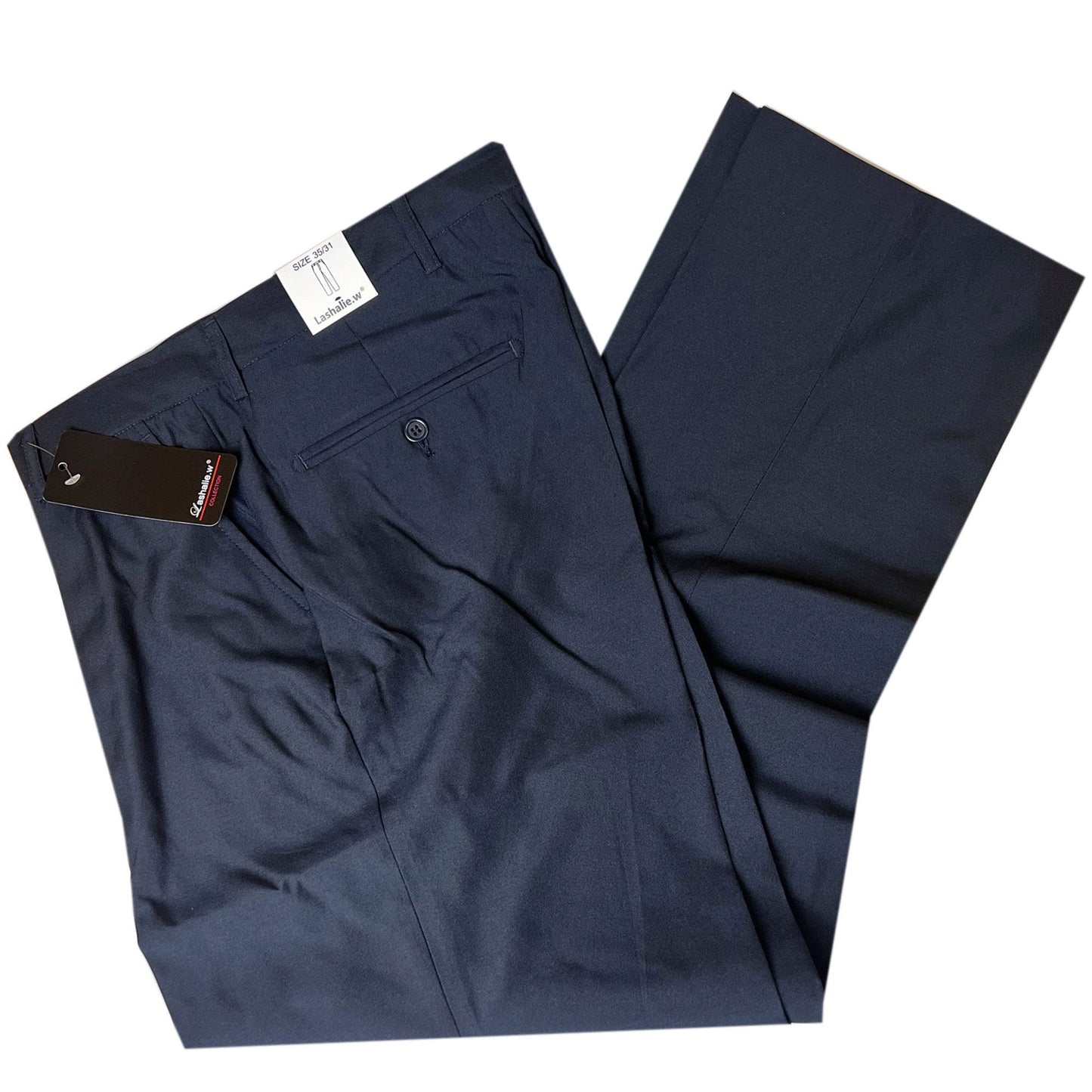 lashalie.w 003 midnight navy blue dress pants -- 8 per box