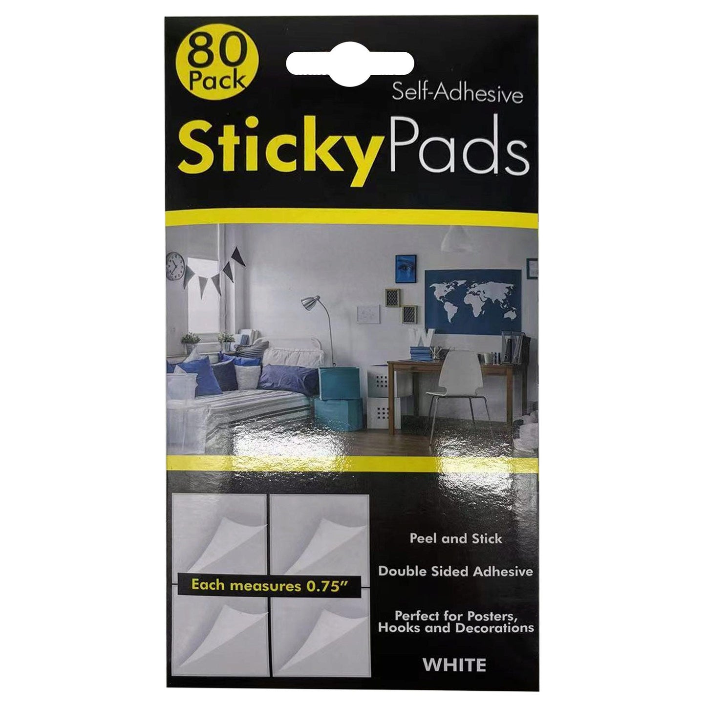 outdoor sticker pads - 80 pieces - white  -- 28 per box