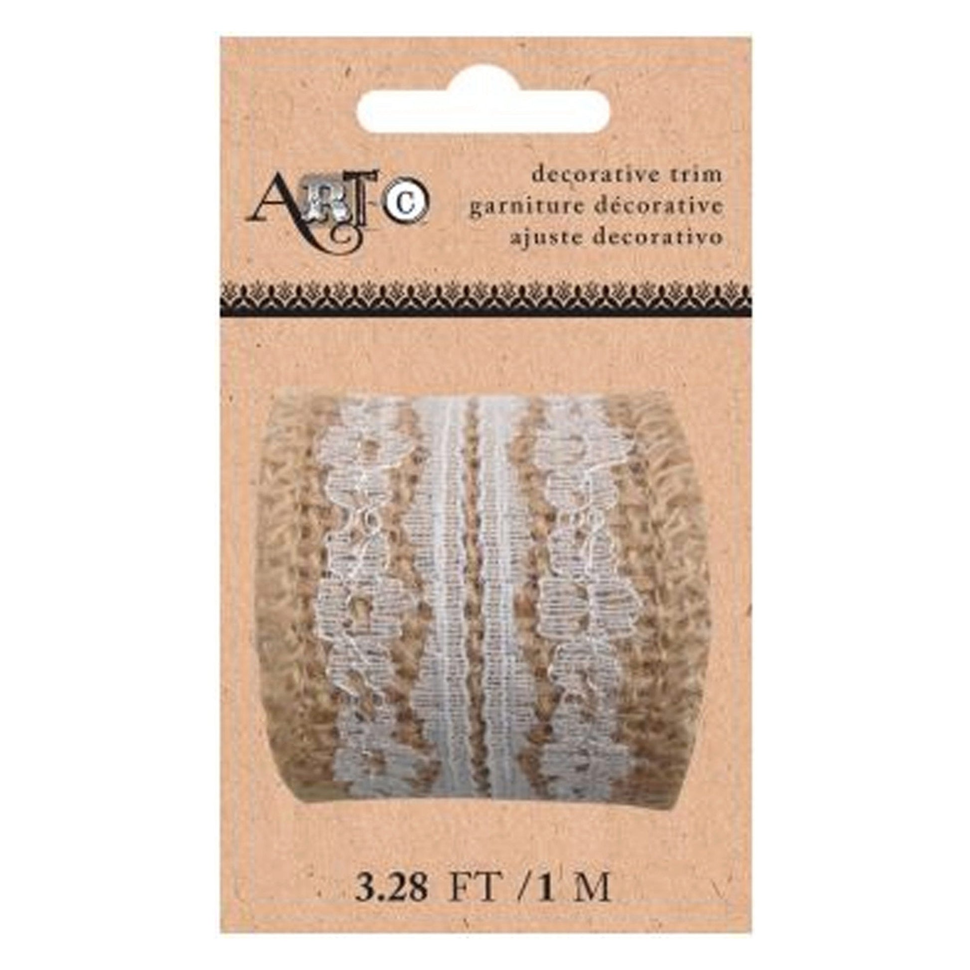 art-c craft embellishment lace ribbon - 3.28 feet -- 56 per box