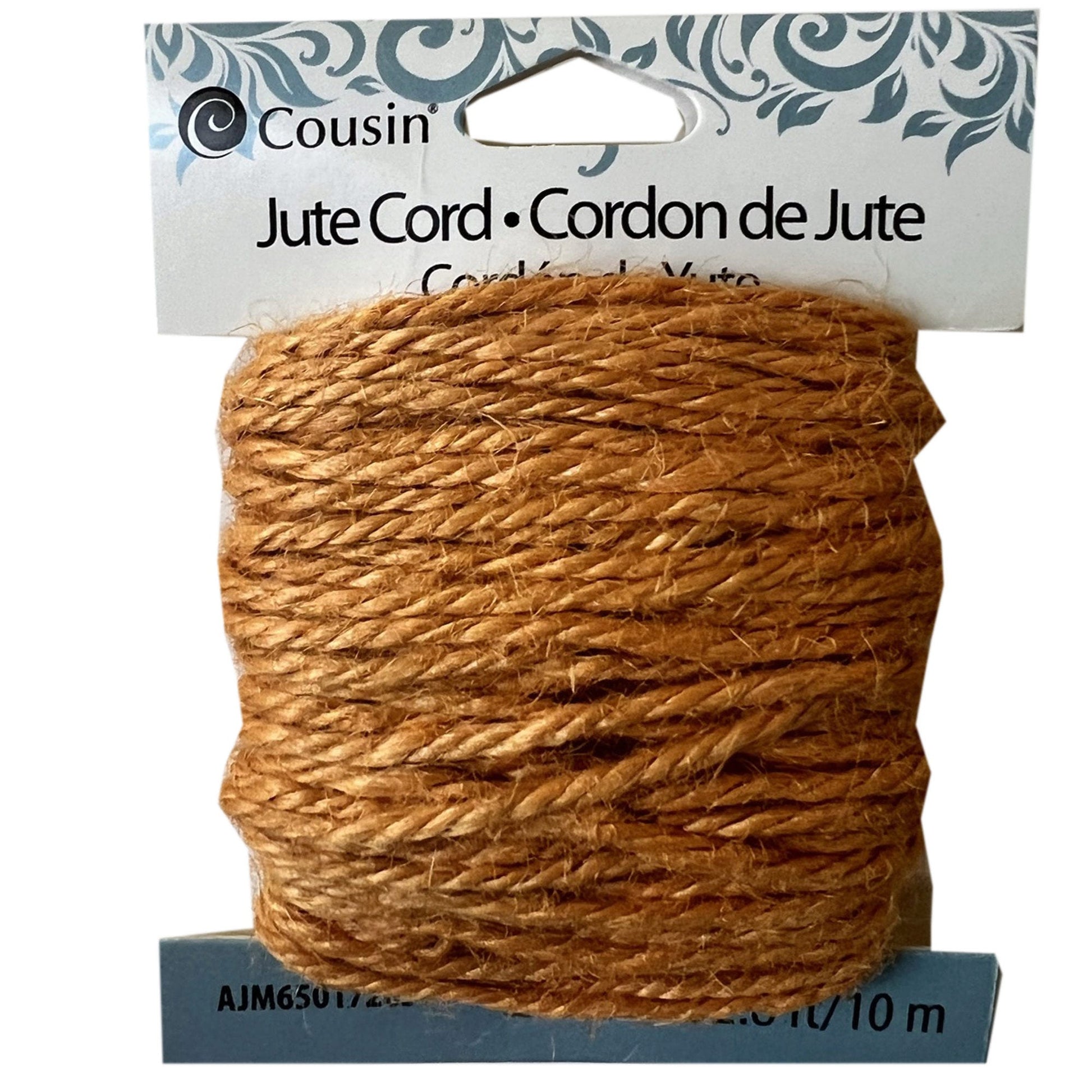 pencil yellow jute cord - bulk - 32.8ft  -- 71 per box