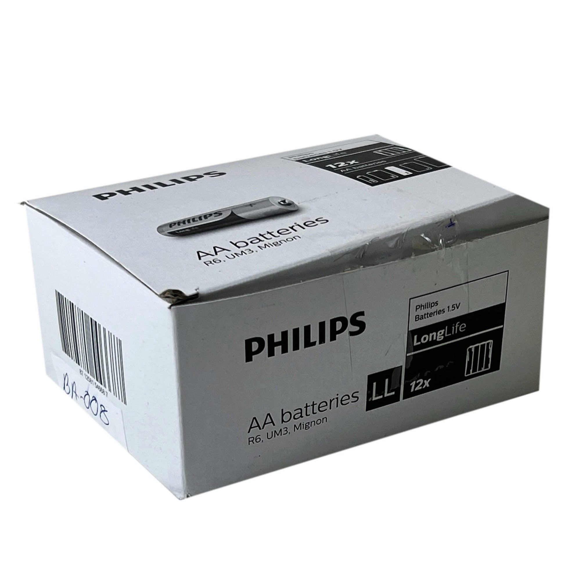 philips long life zinc chloride aa batteries - 4 pack  -- 51 per box