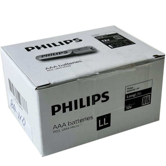 philips long life zinc chloride aaa batteries -  -- 51 per box