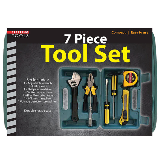 7 piece tool set in box -- 4 per box