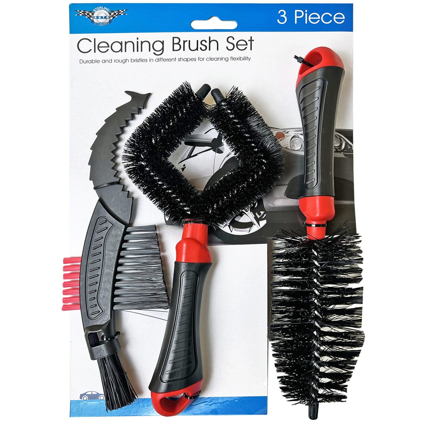 3 pack tire cleaning brushes -- 10 per box