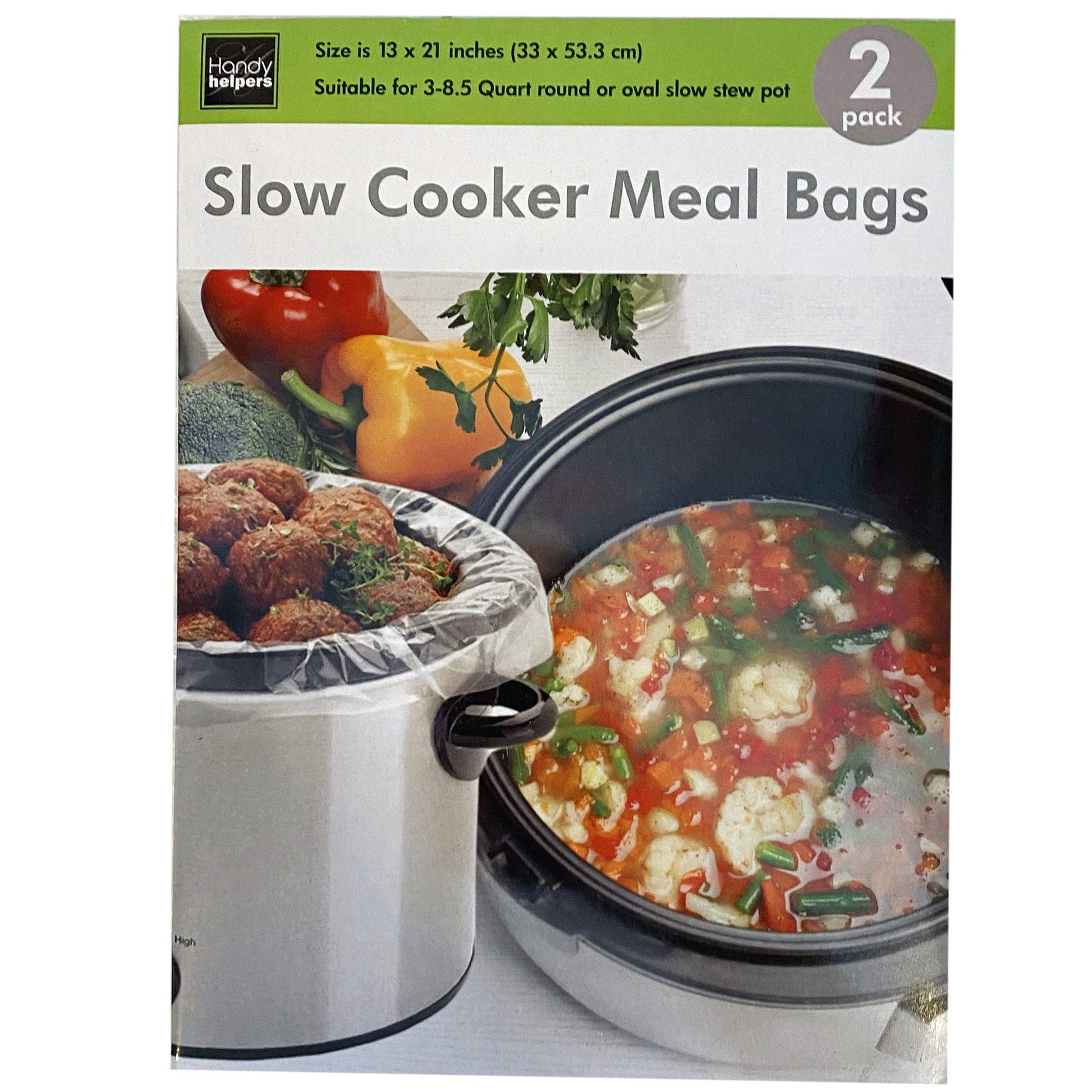 2 pack slow cooker meal bags -- 20 per box