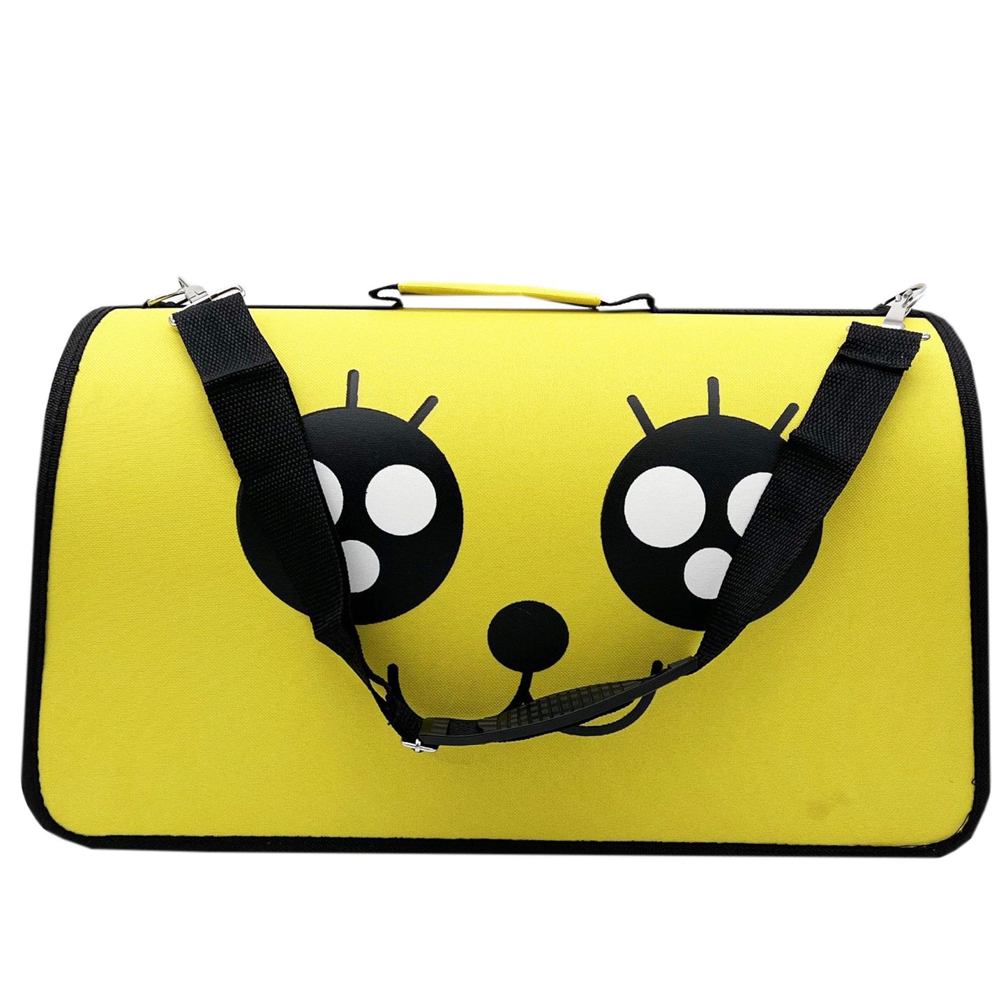 medium pet carrying travel bag with cute animal face design -- 2 per box