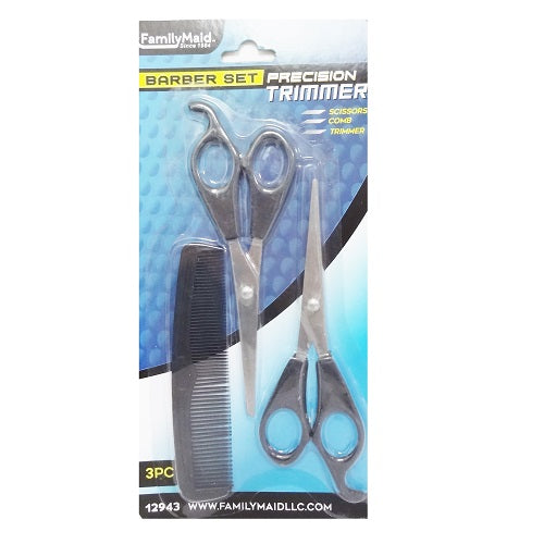 scissors barber set 3pc -- 24 per box