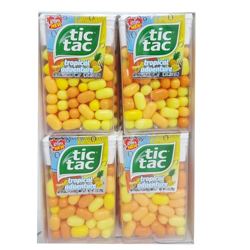 tic tac 1oz tropical adventure o-s -- 12 per box