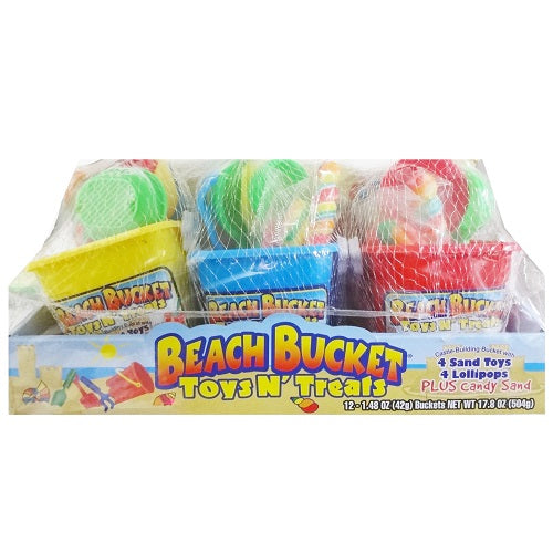 beach bucket toy n treats 1.48oz asst -- 12 per box