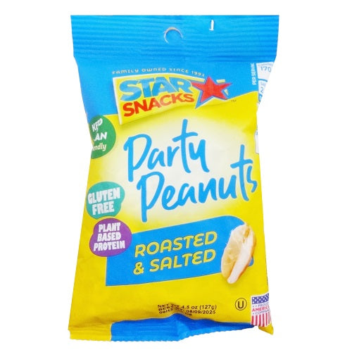 s.s party peanuts 4.5oz rstd salted -- 18 per case