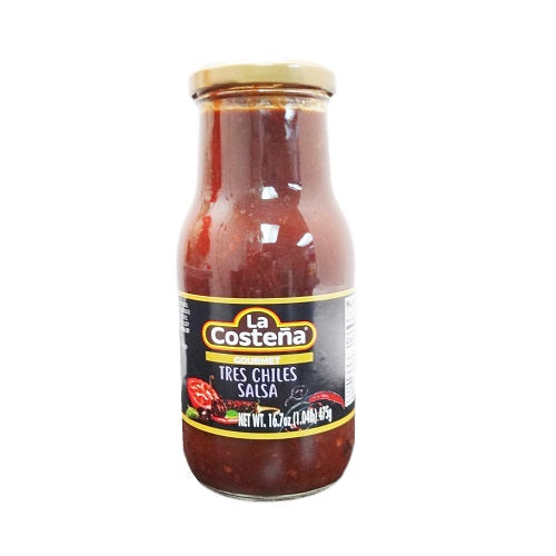 la coste a salsa 16.7oz tres chiles -- 12 per case