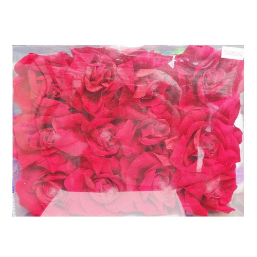 rose head red clip on lg -- 12 per case