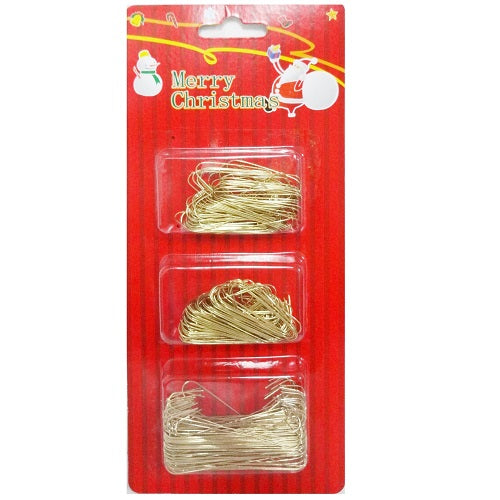 x- mas ornament hooks gold -- 36 per box