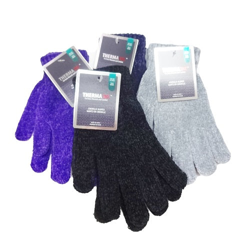 thermax gloves chenille asst clrs -- 12 per box