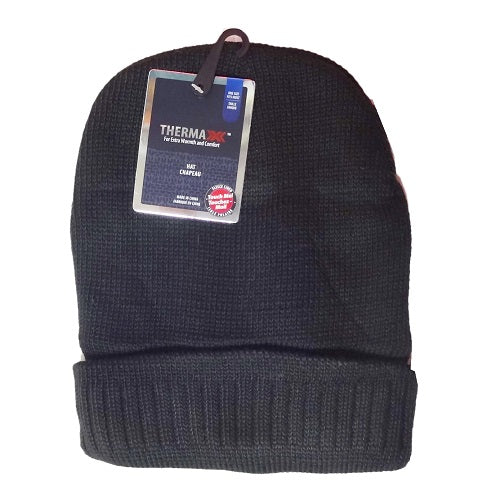 thermax mens beanie black -- 12 per box