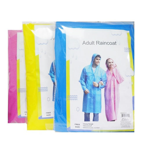 raincoat adult asst clrs -- 12 per box