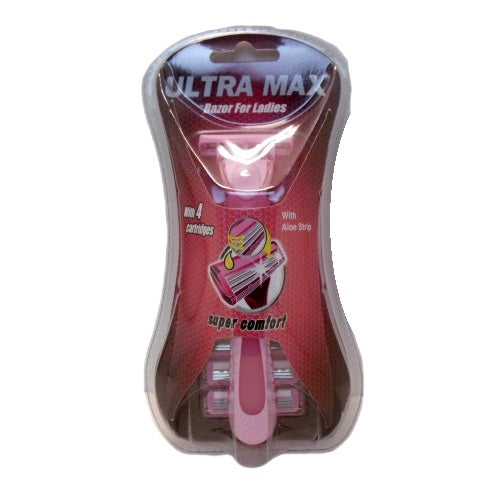 ultra max razor w-3 catriges ladies -- 24 per box