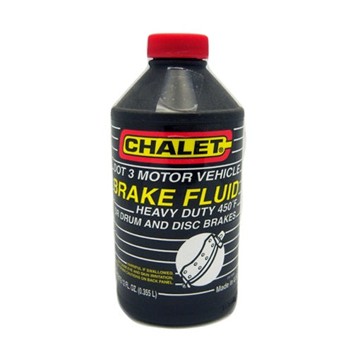 chalet brake fluid 12oz dot 3 -- 12 per case