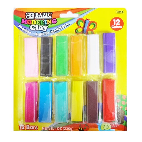 clay bars 12ct 8.1oz asst clrs -- 24 per box