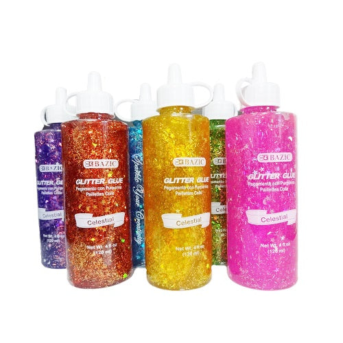 glitter glue 4oz asst clts -- 36 per case