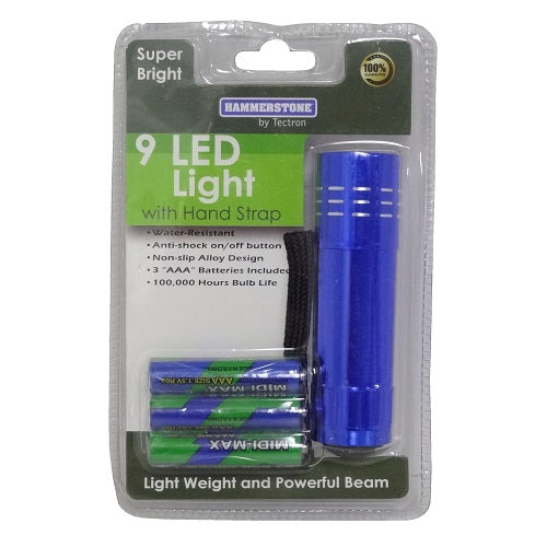 flashlight 9 led light heavy duty -- 36 per box