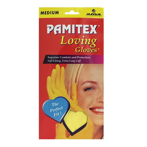 pamitex h-h ylw gloves md box -- 24 per box