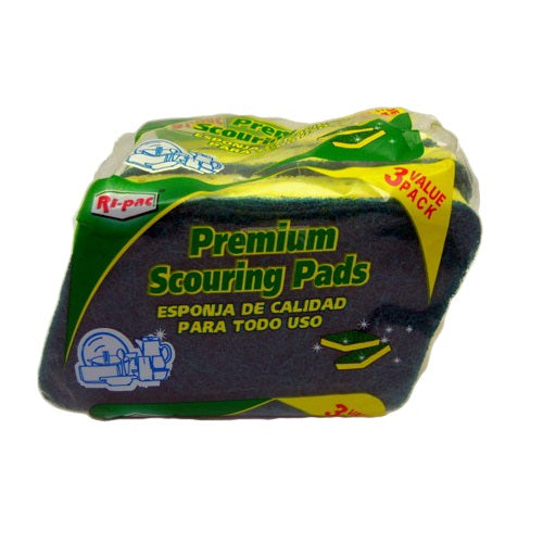 ri- pac premium scouring pads 3pk -- 36 per case