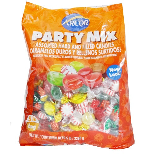 arcor party mix hard candy 5 lbs asst -- 4 per case