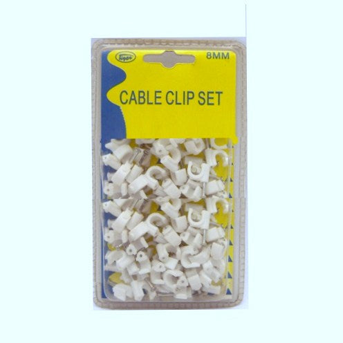 cable clips sets 8mm -- 24 per box