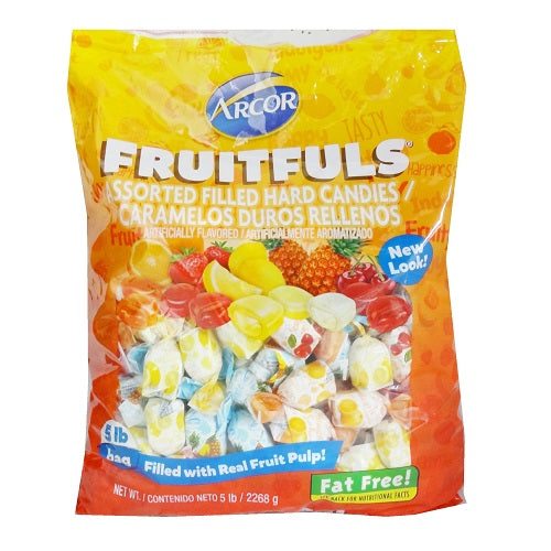 arcor fruitfuls hard candy 5 lbs asst -- 4 per case