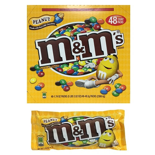 m m p- nut choc candies 1.74oz -- 36 per case