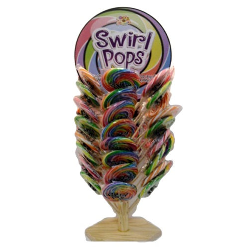 swirl pop 3oz on wooden tree -- 48 per case