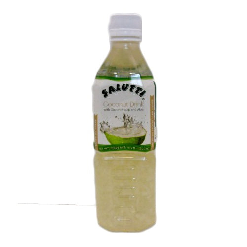 salutti coconut drink 500ml pulp- aloe -- 20 per case