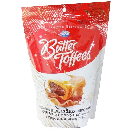 arcor butter toffees candy 600g -- 16 per case