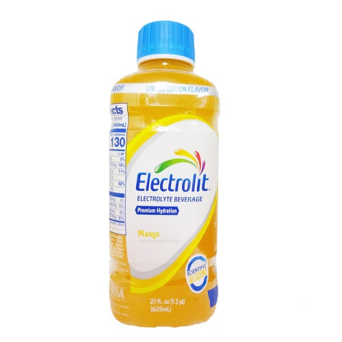 electrolit electrolyte 21oz mango -- 12 per case