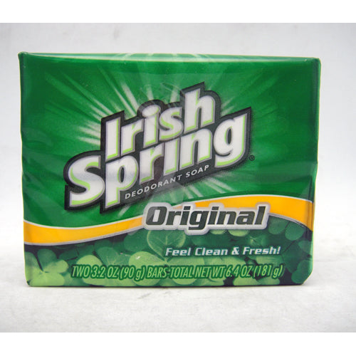 irish spring bar soap 2pk 6.4oz orig -- 36 per case