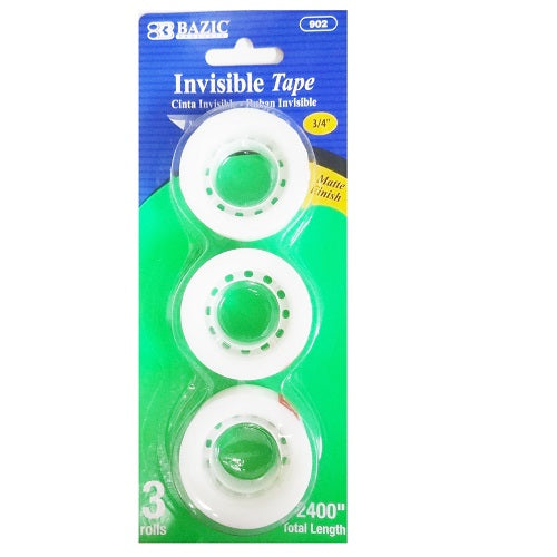 invisible tape refill 3pk -- 24 per box