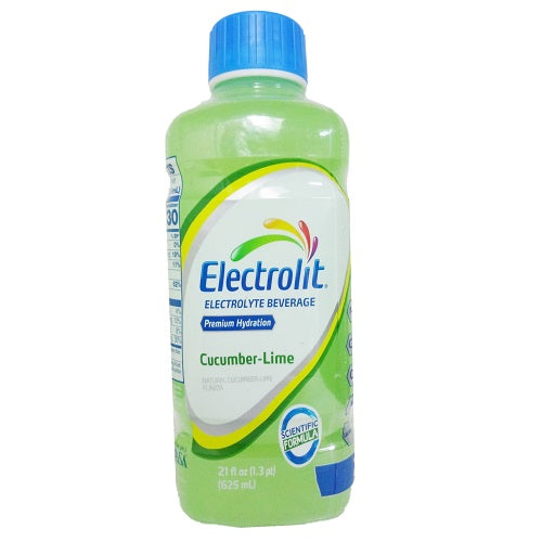 electrolit electrolyte 21oz cucumber lim -- 12 per case