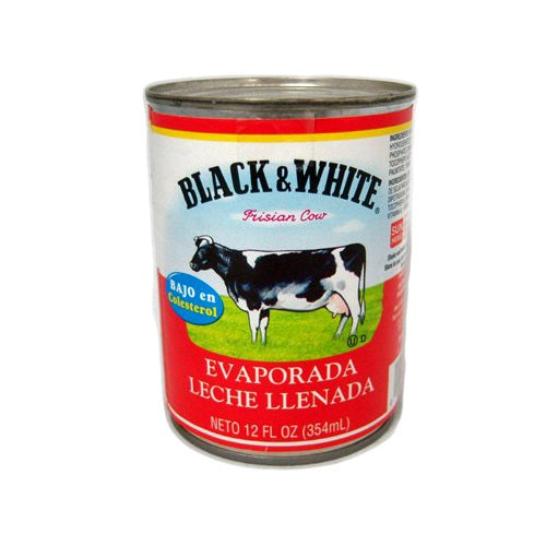 black white evaporated milk 12oz -- 24 per case