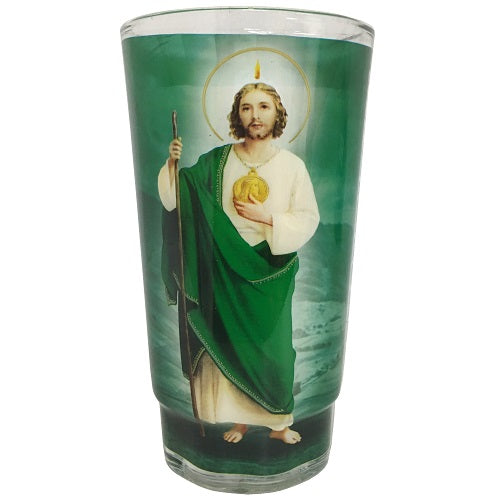 candle 6in san judas tadeo white -- 12 per case