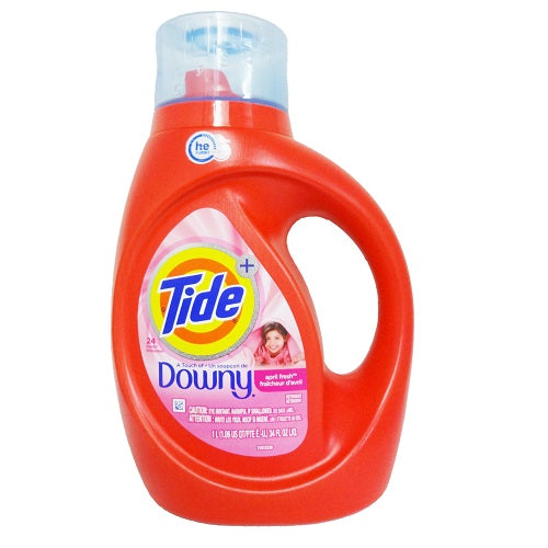 tide liq 34oz he w- downy -- 6 per case