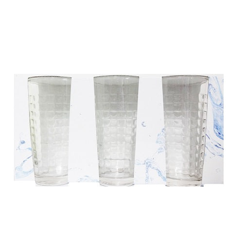 kocina drinking glasses 3pk 36oz square -- 12 per case