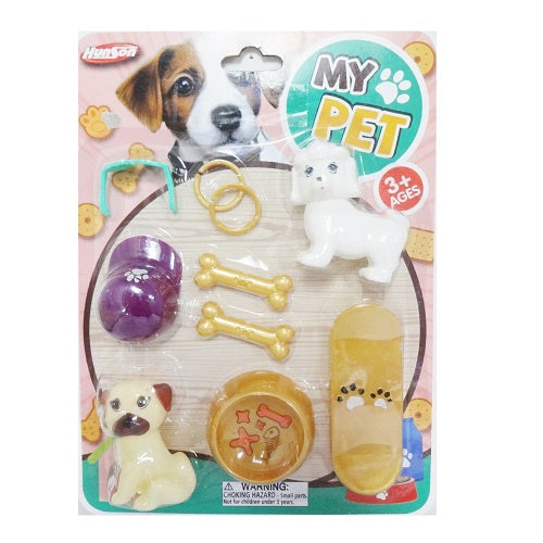 toy pet play set on card asst -- 36 per box