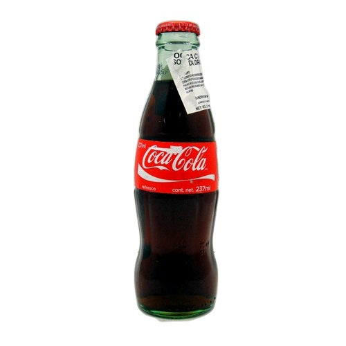 coca cola soda 8oz reg glass -- 24 per case