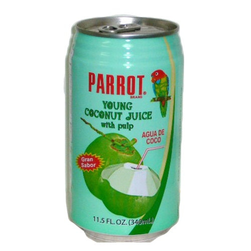 parrot coconut juice w- pulp 10.5oz -- 24 per case