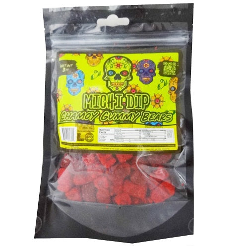 michi dip chamoy gummy bears 8oz -- 24 per case