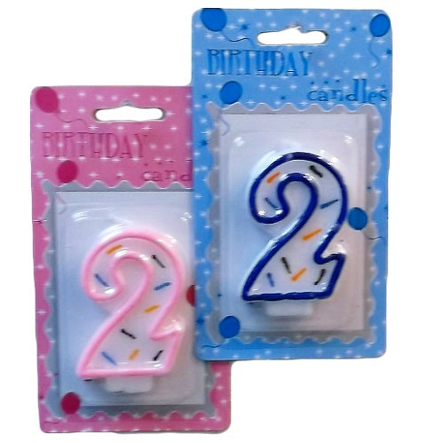 numeric birthday candle 2 -- 24 per case